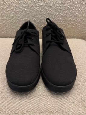 Dr. Martens Black Canvas 3-Eye Derby Shoes